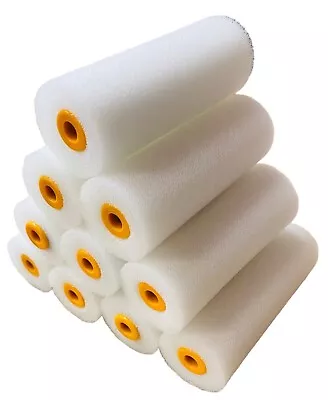 Pack Of 10 DIY Decorating Paint Foam Roller Refills Sleeves  4  Inch • £7.99