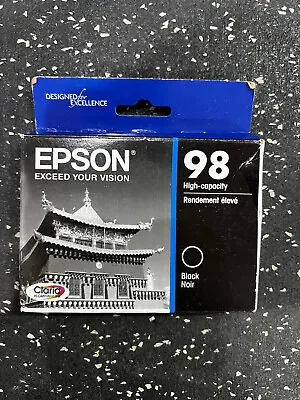 Epson 98 Genuine Black Ink Cartridge 1 Pack Artisan Printers NEW Exp: 2026 • $19.49