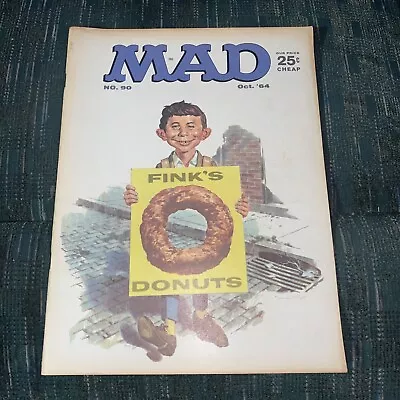 Mad Magazine No. 90 October 1964 NICK MEGLIN Ringo Starr By Frank Frazetta Ex+ • $20