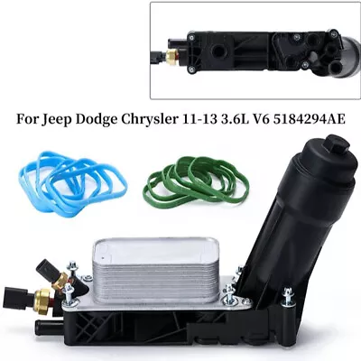 Oil Filter Cooler Housing Assembly Adapter Fit For Chrysler Dodge Jeep Ram 3.6L • $52.99