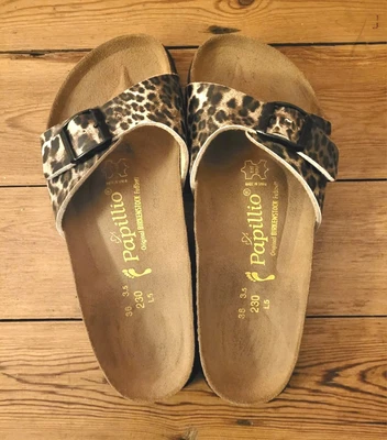 £32 • Buy Birkenstock Papillio Sandals In Animal Print, Size 3.5  EU36, Narrow Fit 