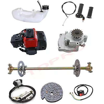 740mm Drift Trike Go Kart Rear Axle Kit + 2 Stroke Engine Motor Gear Box + Tank • $370.77