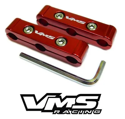 2pc Vms Racing 3 Hole V6 V12 Spark Plug Wire Dividers Separators - Red • $11.99