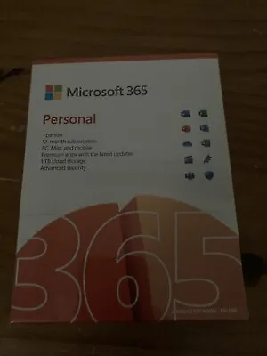 Microsoft Office 365 Personal 1 Year Original Genuine Activation Key From Box • £45.99