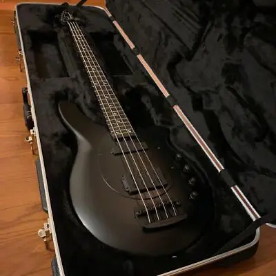 Electric Bass Guitar Music Man Bongo Matte Black With Hard Case • $3318