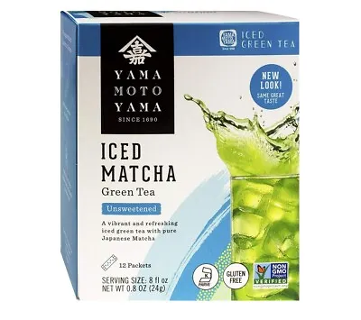 Yamamotoyama Iced Matcha Green Tea Unsweetened Powder (12 Sachets) 24G • £12.40