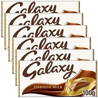 6 X 100g Galaxy Smooth Milk Chocolate Bar • £11.29