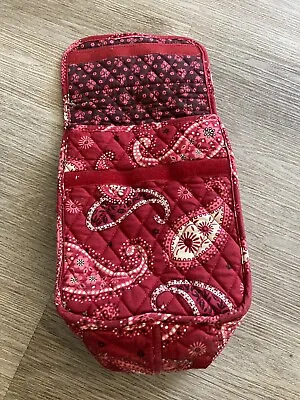 Retired Vera Bradley Red Paisley Lunch Bag With Plastic Lining • $10