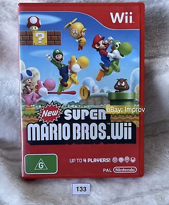 New Super Mario Bros Wii Nintendo Wii U - Pal - Great Condition - 💨 2post • $30