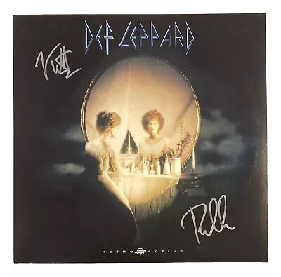 Joe Elliott Phil Collen Signed Def Leppard 2022 Retro Active Vinyl Record JSA • $472.09