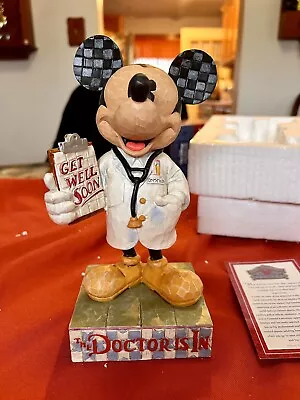 Walt Disney Mickey Mouse Jim Shore The Doctor Is In Get Well Soon Figure 4006879 • $89.95