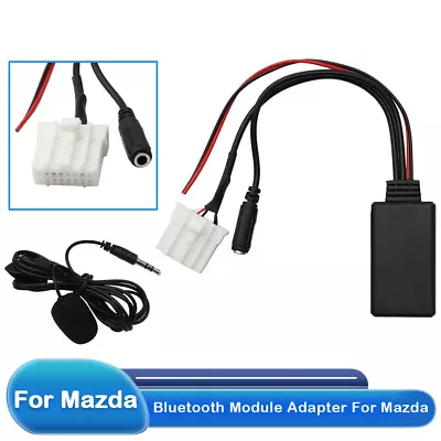 Car Radio Bluetooth 5.0 Module Receiver MIC AUX-IN Cable Plug For Mazda 2 3 5 6 • $9.99