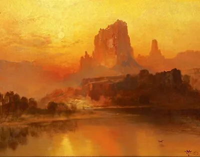 Print - GOLDEN HOUR By Thomas Moran • $8.54