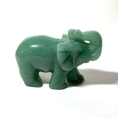 Vintage Jadite Elephant 3.5” Trunk Up Excellent Condition • $29.95