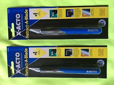 2 New X-acto Knives Xacto  X3204 3204 Retractable Retract-a-blade • $15