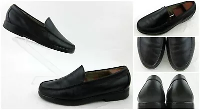 SAS Venetian Loafers Black Leather US 12M Fits US 11.5-12 Made In USA! • $53.50