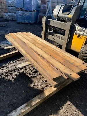 Reclaimed Oak Sleeper Planks Approx. Size 150mm X 40mm X 2.6m • £12