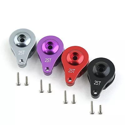 25T CNC Aluminum Alloy Steering Servo Arm Horn For 1/8 1/10 RC Crawler Car Model • $8.82