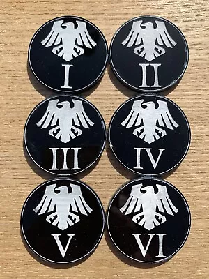 £9.50 • Buy 40k Space Marines, Raven Guard , 40mm Objective Markers Set