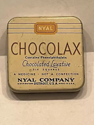 Vintage Nyal Chocolax Laxative Medicine Tin • $9.99