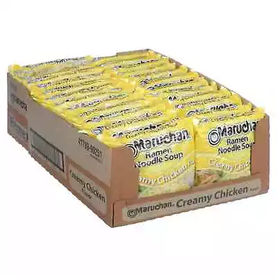 (24 Packs) Maruchan Creamy Chicken Ramen Noodles 3 Oz Packaged Soup • $10.98