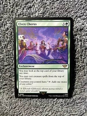 MTG Elven Chorus The Lord Of The Rings: Tales Of Middle-earth 0160 Regular Rare • $4