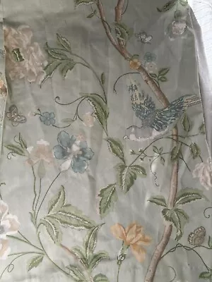 Laura Ashley Summer Palace Eau De Nil Curtains 54” D X 60” W Excon Rare • £100