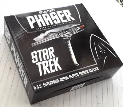 QMX 2011 Star Trek Enterprise Metal-Plated Stunt Phaser Replica-Boxed-OOP • $149.99