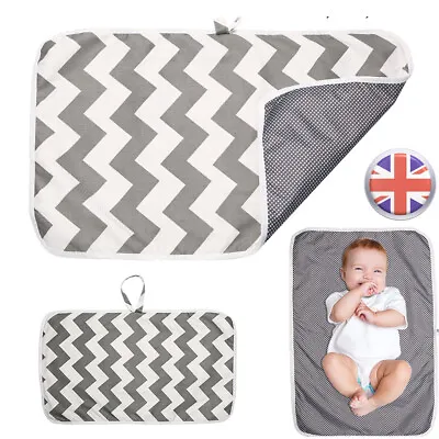 Foldable Washable Baby Kids Waterproof Travel Nappy Diaper Changing Mat Pad UK • £4.87