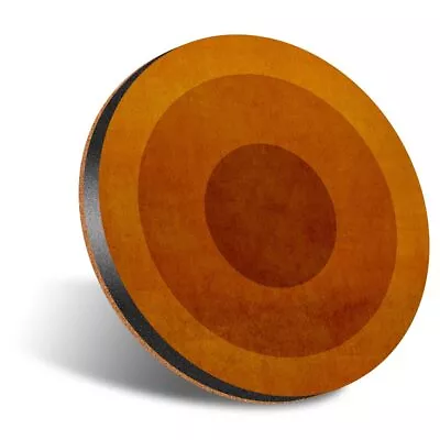 £3.99 • Buy 1x Round Coaster 12cm Vintage Retro Orange Brown Abstract #52379