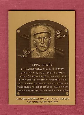 EPPA RIXEY Reds-Phillies | Official Hall Of Fame METALLIC Plaque-card | 1/1000 • $5