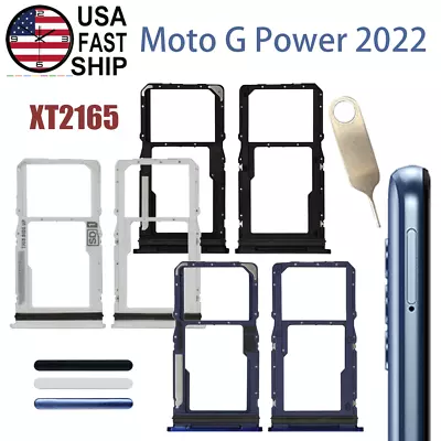 Original SIM Card Tray MicroSD Holder Slot For Motorola Moto G Power 2022 XT2165 • $6.99