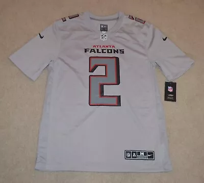 Atlanta Falcons Jersey Mens Medium Gray New Nike Matt Ryan NFL Football • $50