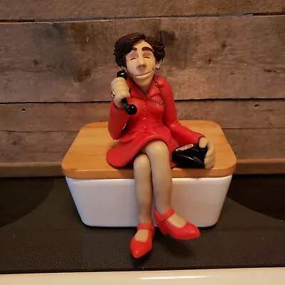 Diana Manning Limited Edition Shelf Sitter Woman On The Phone • $19