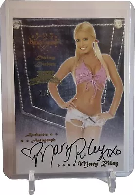 Mary Riley Bench Warmer Best Of Benchwarmer Daizy Dukez Autograph Auto Card #1/5 • $28.95