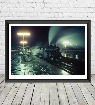 SHREWSBURY RAILWAY STATION SHROPSHIRE. C1960 Loco; 44966 PHOTO 12 X 8 (A4) • £6.90