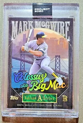 Topps Project 2020 Mark McGwire By Ben Baller Card #191 • $4.95