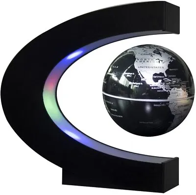 £21.99 • Buy Floating Globe With LED Lights C Shape Magnetic Levitation Floating Globe World