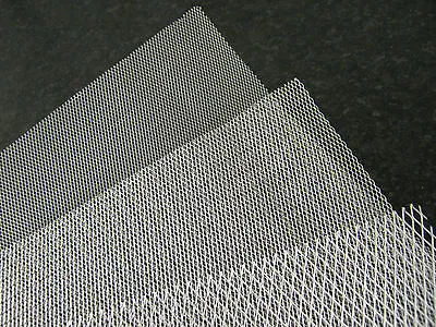 Aluminium Modelling Mesh / Fine / Medium / Coarse / Approx. 20cm By 20cm Sheets • £1.19