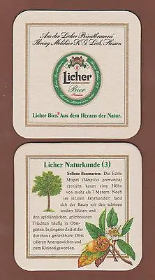 £0.86 • Buy Beer Lid - Coaster, Licher Beer, LICHER NATURAL HISTORY (3), Lich / Hesse #1963#
