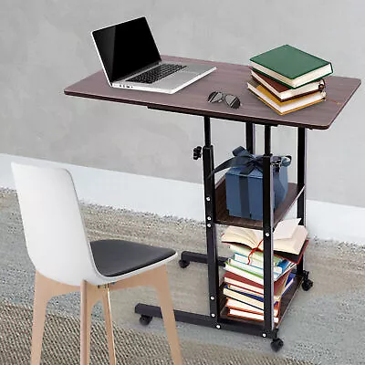 C-Shaped Side Table Writing Desk Bed Sofa End Table Height Adjustable W/ Wheels • $58.90