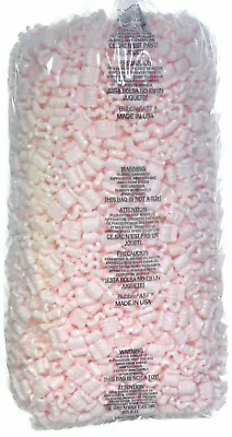 Packing Peanuts 3.5 Cu Ft - 1 Bag Pink Anti Static Popcorn Free Shipping • $17.68