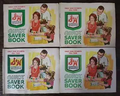 4 S&H Green Stamps Quick Saver Book 1960's - The Sperry And Hutchinson Company • $8