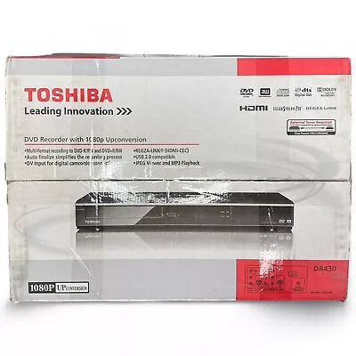 Toshiba DR430 DVD Recorder With 1080p Upconversion +Remote  (No Cables) • $179.95