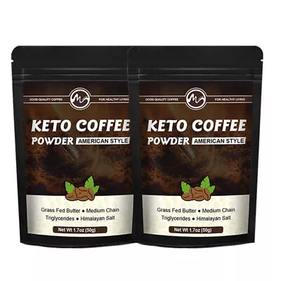 Keto Coffee Powder Instant Coffee Weight Loss Appetite Suppressant Low-carb 50g • $17.98