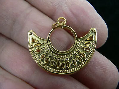 24K Gold Plated Pendant El Dorado Carakas CRESCENT NEW Gold Plated • £7.78