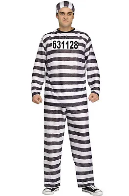 Prisoner Jail Man Convict Men Adult Costume • $14.41