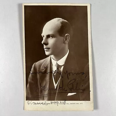 Kenneth Ellis Signed Antique Postcard English Basso Royal Albert Hall 1918 • £15.99