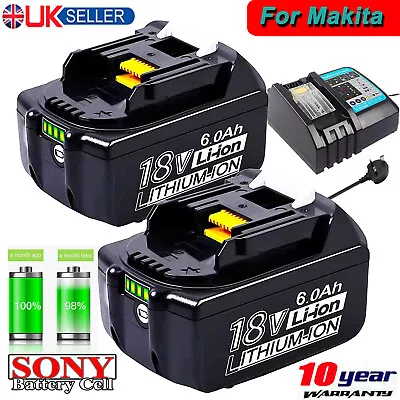 18V For Makita BL1830 BL1820 BL1815N 18 Volt BL1815 LXT Battery / Charger Set UK • £22.99