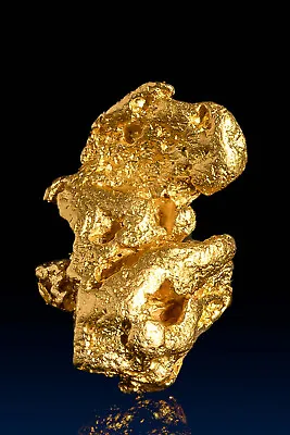 Tall Crevassed Australian Gold Nugget - 5.52 Grams • $559